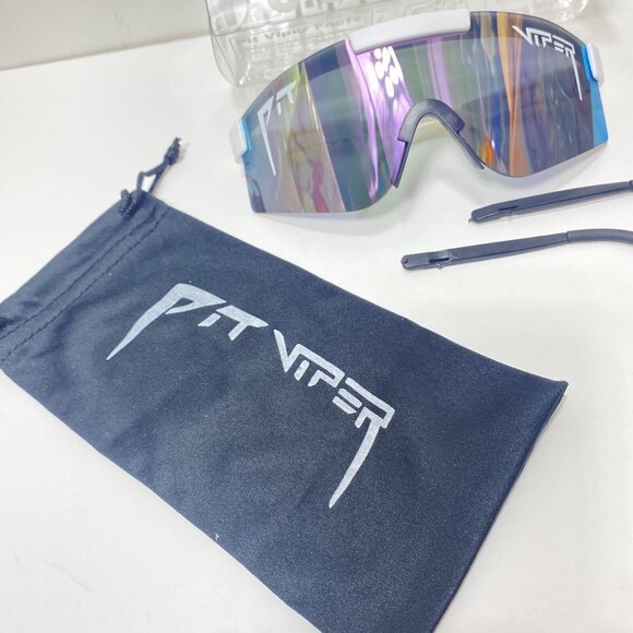 Pit Viper Polarized Mens Sunglasses With Changeable Black Ear Bands New - Picture 2 of 11